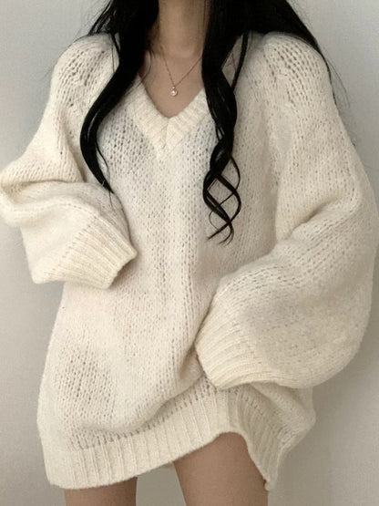 Oversized Enchanted Off Winter White Sweater